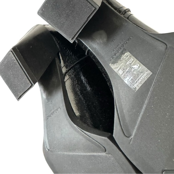 Vagabond Alina Patent Leather Cowboy Boots Black 38 - Picture 3 of 8